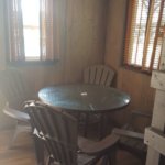 Rustic cabin table and chairs